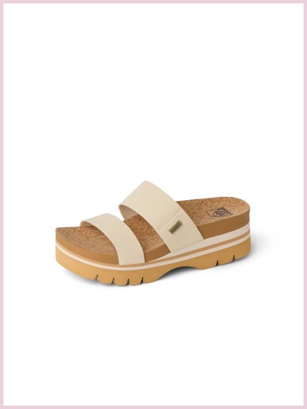 REEF Platform Slide Sandals Arch Support Ultra Soft Cushion Footbed